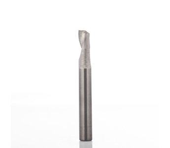 Klein kort sletfræser, MHM, Ø6x12x50 mm, Z1, højre, positiv spiral, til alu/PVC/akryl/glasfiber